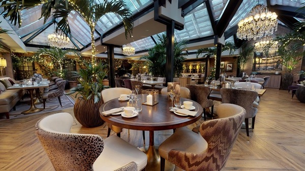 Palm Court Restaurant at the Grosvenor Pulford Hotel
