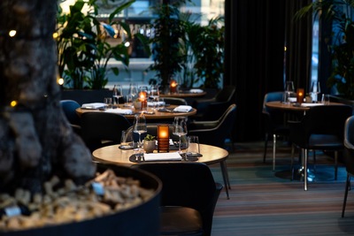 Podium Restaurant at the Hilton Manchester Deansgate Hotel